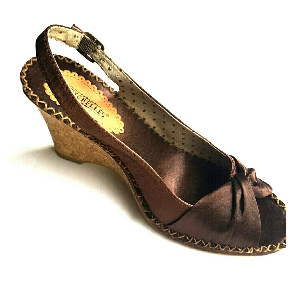 Brown Wedge heels by Seychelles Size-8